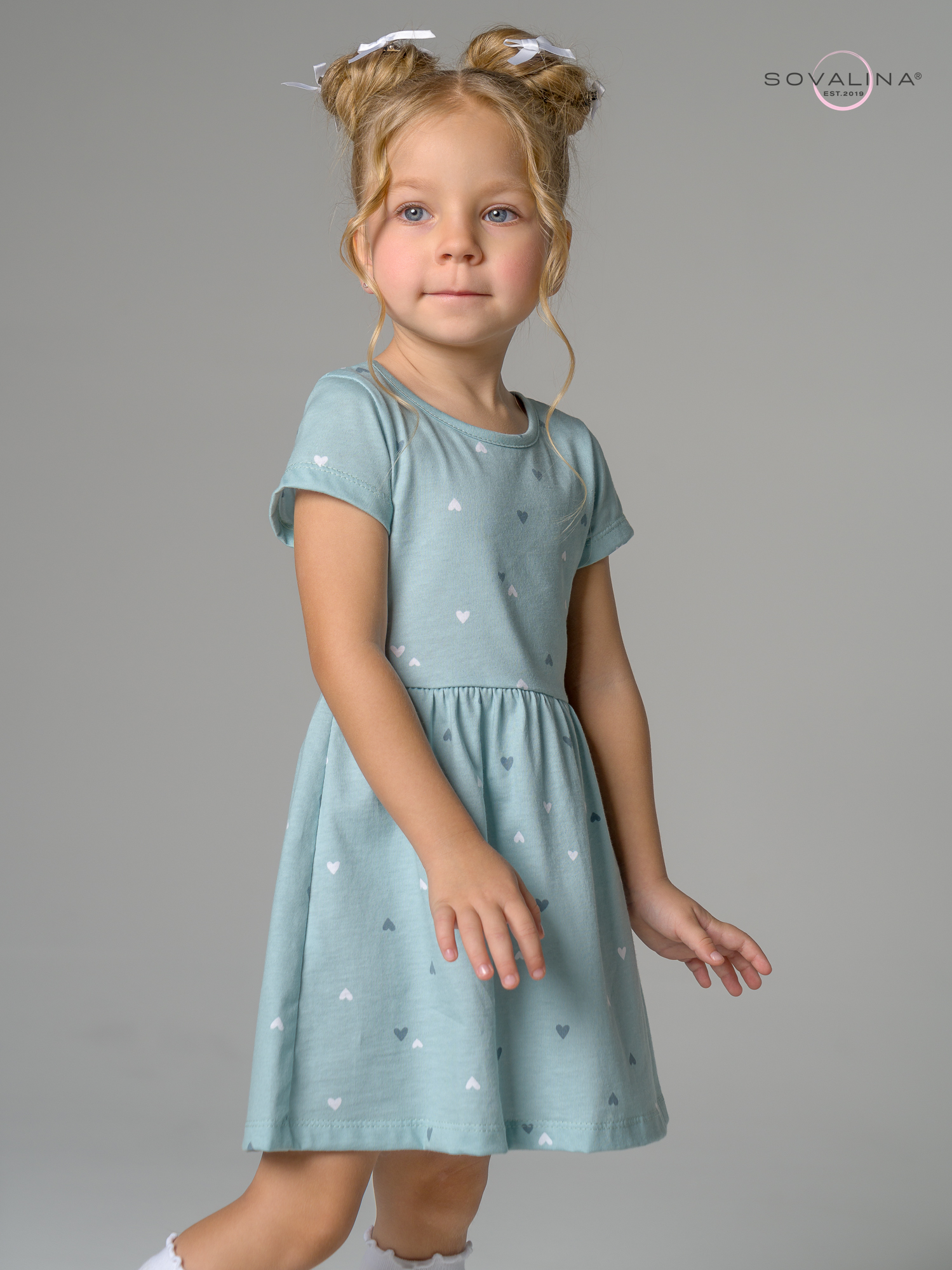 Платье Лето мятное конфетти