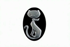 Силиконовый молд Камея КОШЕЧКА