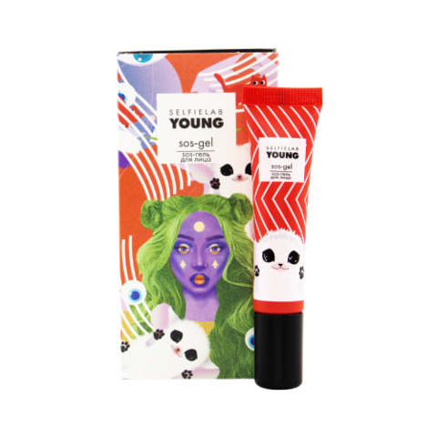 Selfielab YOUNG SOS-гель c экстрактом зеленого чая, салициловой кислотой 15мл