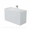 Aquanet 365917 Тумба с раковиной Nova Lite 2.0 110 2 ящ. цв. белый глянец (365917)