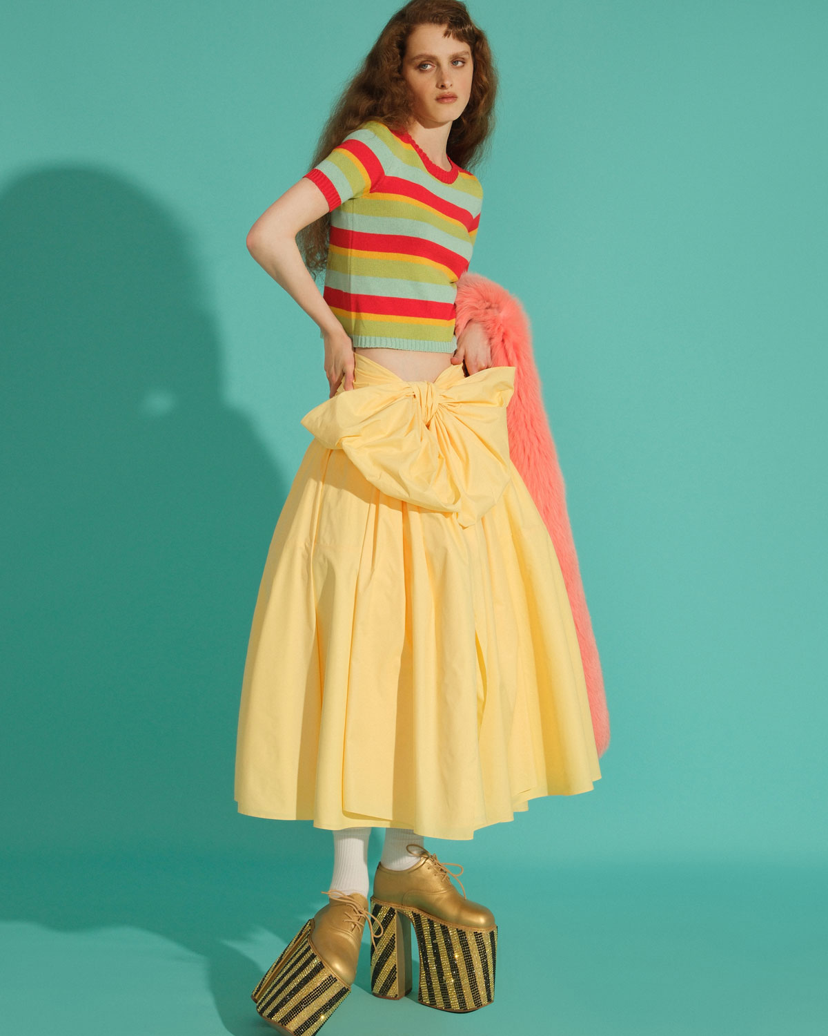 Укороченный трикотажный топ