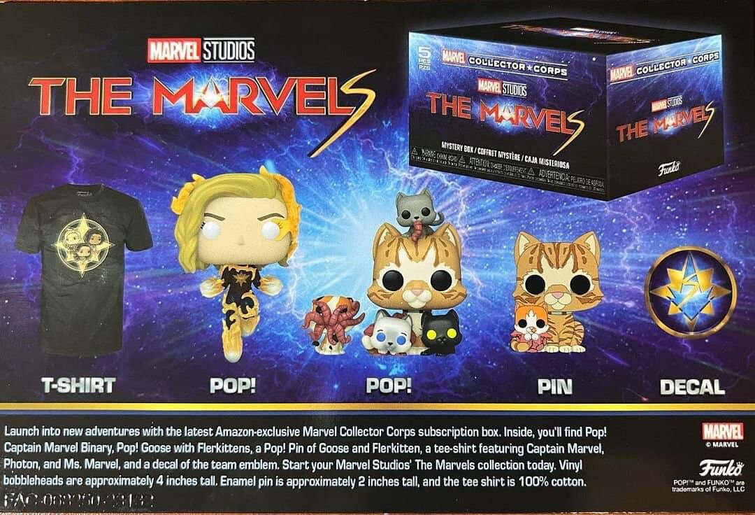 Набор Funko POP! Marvel: The Marvels Collector Corps Mystery Box