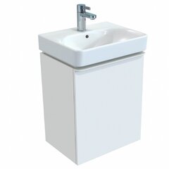Шкафчик для раковины Geberit Smyle Square, с одной дверцей: B=53.6см, H=61.7см, T=43.3см, Белый / Высокоглянцевое покрытие фото