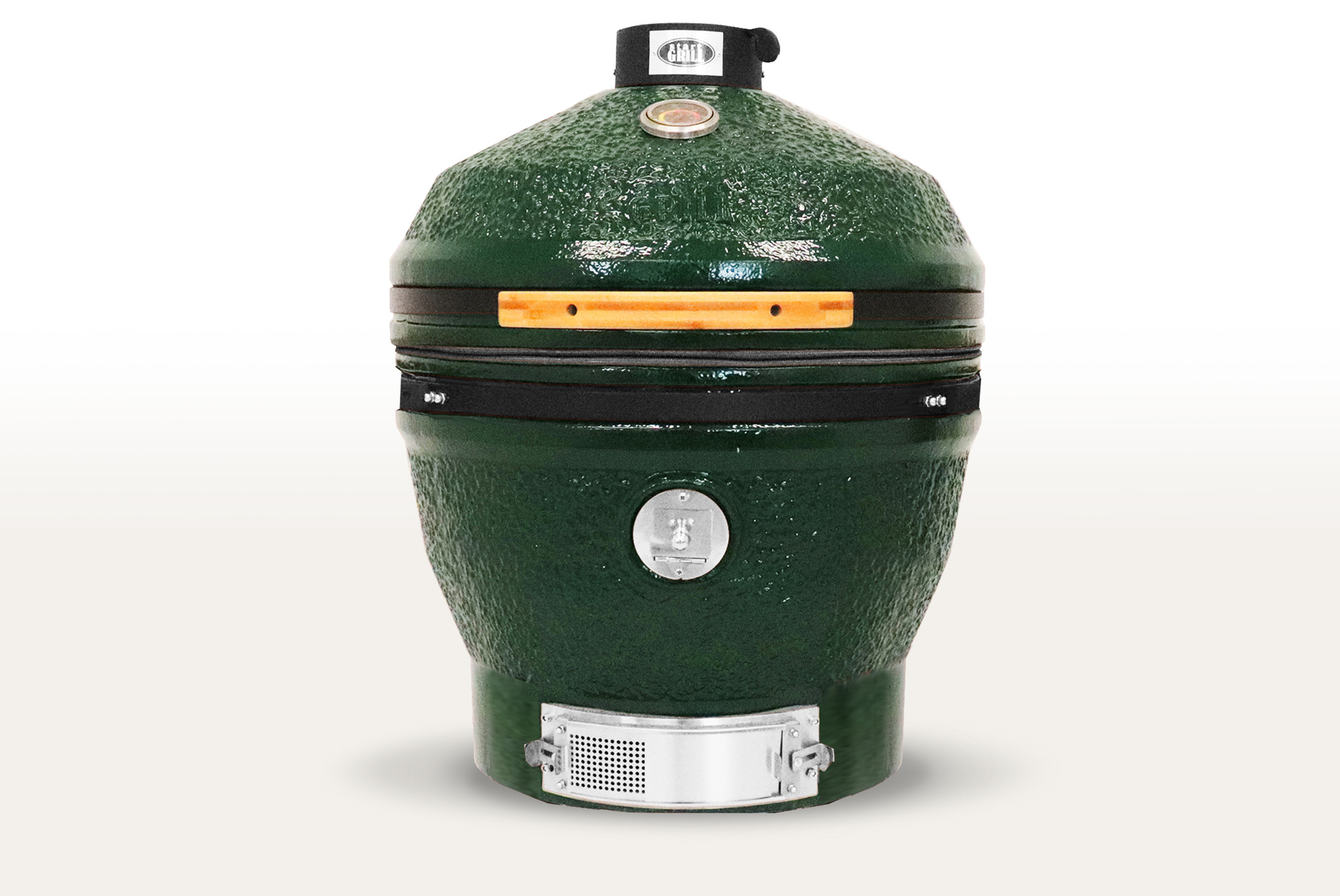 Керамический гриль-барбекю зеленый 24 дюйма / 61 см CFG CHEF в комплекте с модулем для гриля со столиками Артикул:  Фото №2
