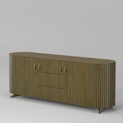 Комод 2 двери 3 ящика Эклипс (натуральный дуб с патиной), 195x76x46 см