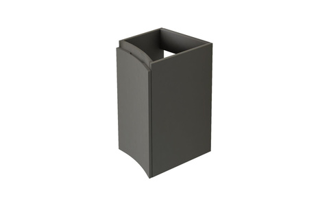 Cezares 54907 VAGUE Шкафчик подвесной с одной распашной створкой, левый Grigio talpa opaco, 34x41x55