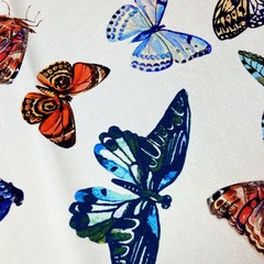 шелк белый с бабочками дольче габбана