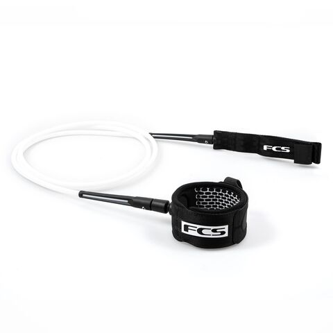 FCS 8' All Round Essential Leash WhiteBlack