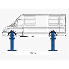 Подъемник П14-14 четырехстоечный, г/п. 6т.