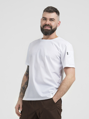 Футболка - китель повара мужской белый NVDesign