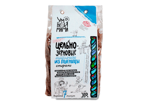 Макароны из пшеницы "Спирали" Умная мама, 350г