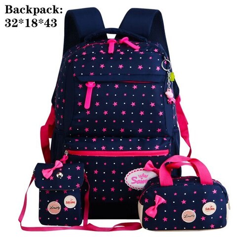 Çanta \ Bag \ Рюкзак Saiming blue pink stars