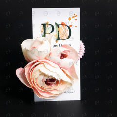 Резинка для волос Pankigno Design с тройным бутоном пиона