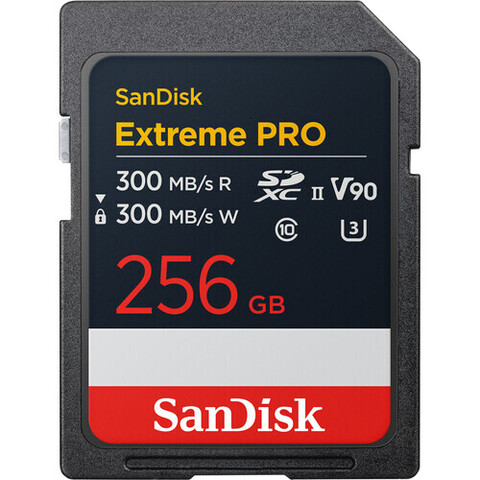 Карта памяти SanDisk 256GB Extreme PRO UHS-II SDXC 300/ 300MB/s