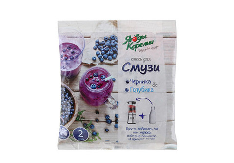 Смесь для смузи "Черника и Голубика" замороженная, 300г