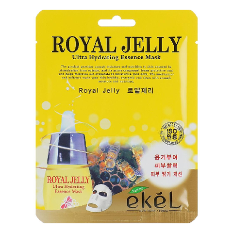 Тканевая маска для лица EKEL Royal Jelly Ultra Hydrating Essence Mask, 25 мл