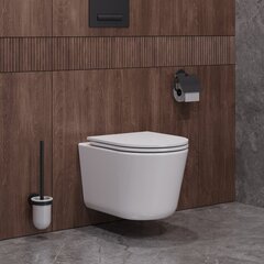 Унитаз подвесной безободковый с сиденьем CEZARES LINER CZR-38083-49-TH-TOR/SC фото