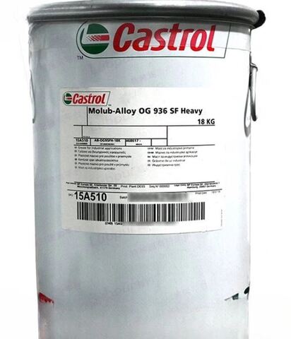 Castrol Molub-Alloy OG 936 SF Heavy - смазка для открытых зубчатых передач - 18 кг