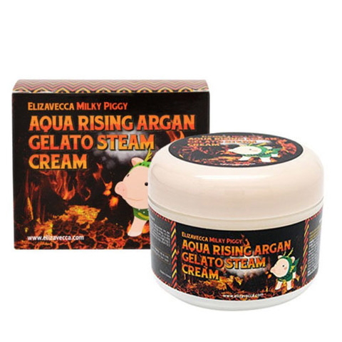 Elizavecca Aqua Rising Argan Gelato Steam Cream - Крем для лица с аргановым маслом