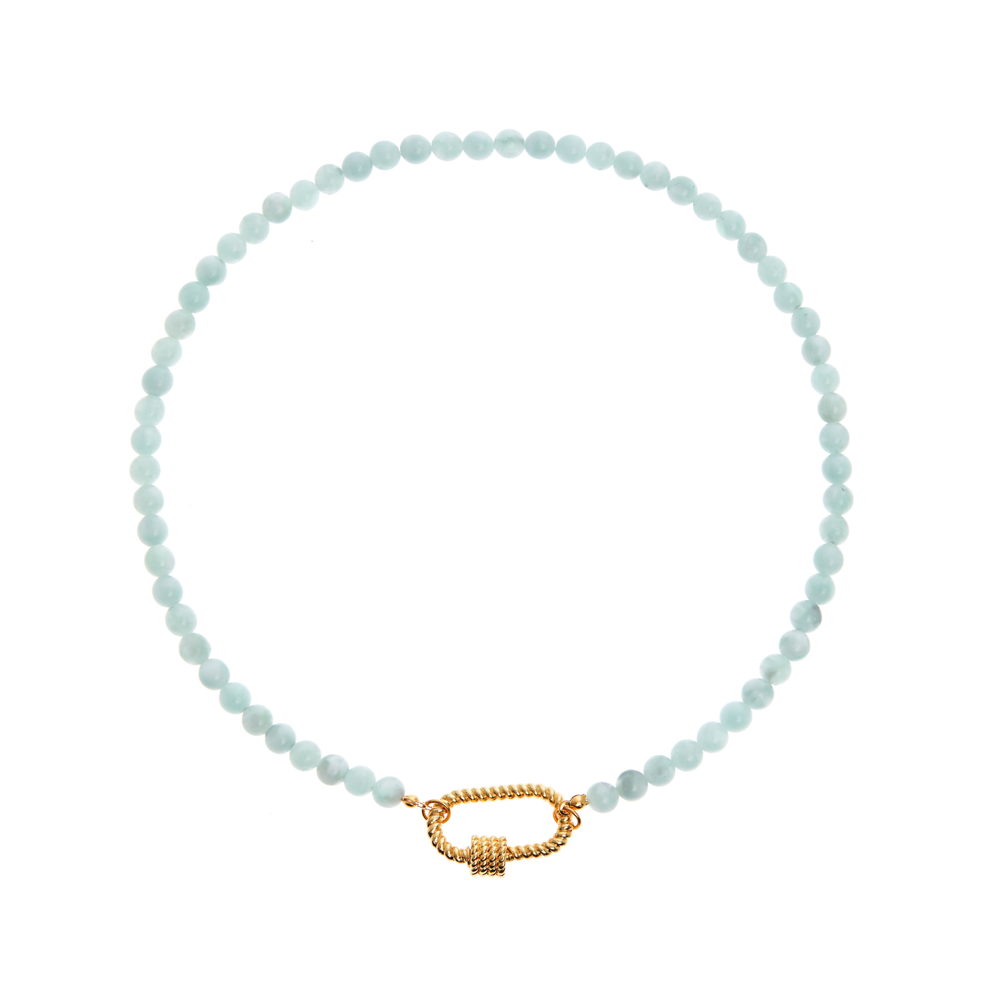HOLLY JUNE Колье Carabiner Gold Anggelos Necklace колье holly june carabiner necklace turquoise 1 шт