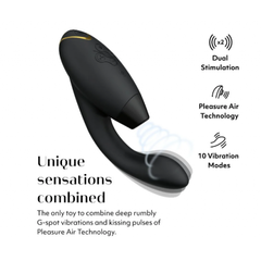 Бесконтактный клиторальный стимулятор Womanizer Duo 2 черный