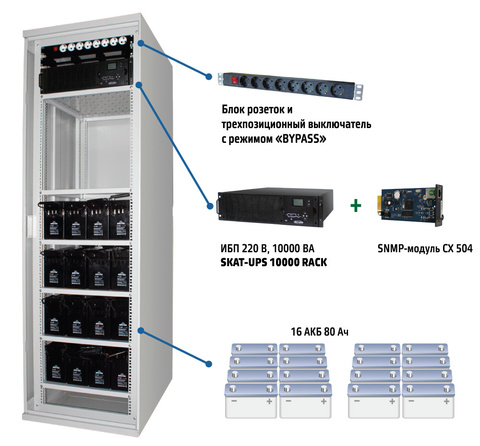 Комплект бесперебойного питания SKAT-UPS 6000 SNMP