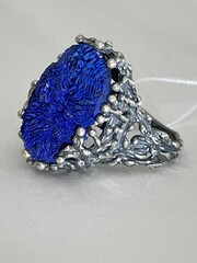 Азурит (кольцо из серебра)