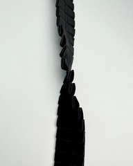 Тесьма эластичная бархатная, цвет: чёрный, 40мм