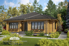 Проект одноэтажного дома "Дельта" 150 кв.м.