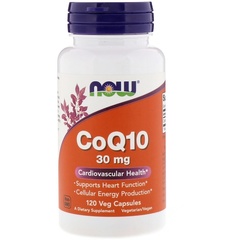 Now Foods, CoQ1, 30 мг, 120 вегетарианских капсул