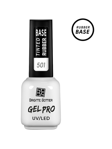 Brigitte Bottier GEL PRO Rubber Base тон 501 milk, каучуковая камуфлирующая база 12мл