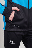 Элитная утеплённая лыжная куртка Nordski Pro Light Blue/Black