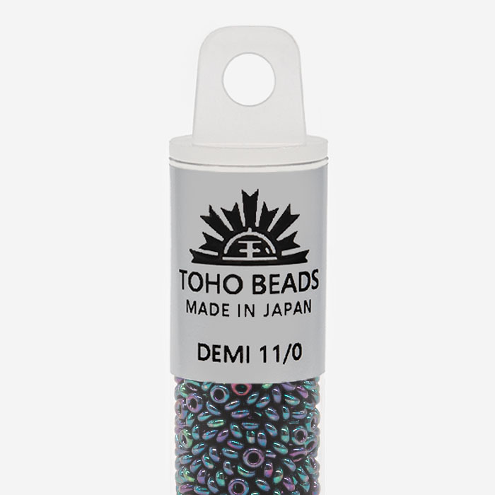 Японский бисер TOHO Demi 11/0 (№505), металлизированный, непрозрачный глянцевый