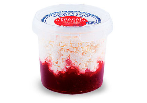 Творог с вареньем малиновым "Киржаческий", 230г