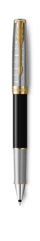 Ручка-роллер Parker Sonnet Premium Refresh BLACK, цвет чернил Fblack, в подарочной упаковке123