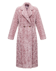 Шуба из натуральной шерсти под каракульчу