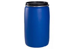 Бочка пластмас. 250л. синяя крышка (2 сорт)