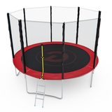 Батут с сеткой DFC PELPO 12ft с лестницей, RED фото №0