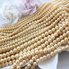 Майорка золотистая 8 мм, 1 нить, МА149