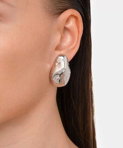 Моносерьга BAROQUE PEARL SILVER
