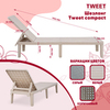 Шезлонг Tweet compact, белый