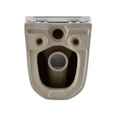 Унитаз подвесной Grossman GR-4479SQC Tornado безободковый с тонким сиденьем 490x340x385