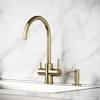 Sancos Taper SC4012BG Смеситель для кухни с краном для фильтрованной воды, цвет: брашированное золото