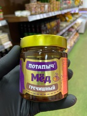Мед гречишный «Потапыч» Ст/б 250г