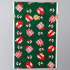 Пакет полиэтиленовый, Подарочки на зеленом, 15*23 см (Д*В), 10 шт.