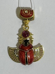 Скарабеи  (кулон  из серебра)