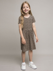 020_ОС25 Платье для девочки, мультиколор