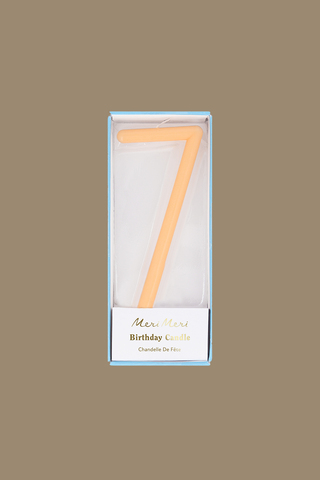 Свеча-цифра тонкая, в ассортименте