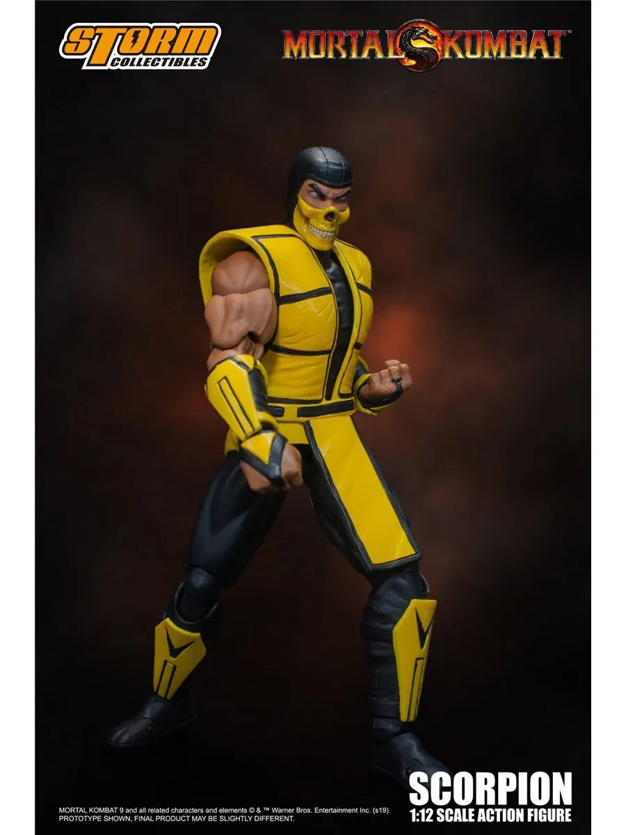 Фигурка Скорпион из игры Мортал Комбат Storm Collectibles 1/12