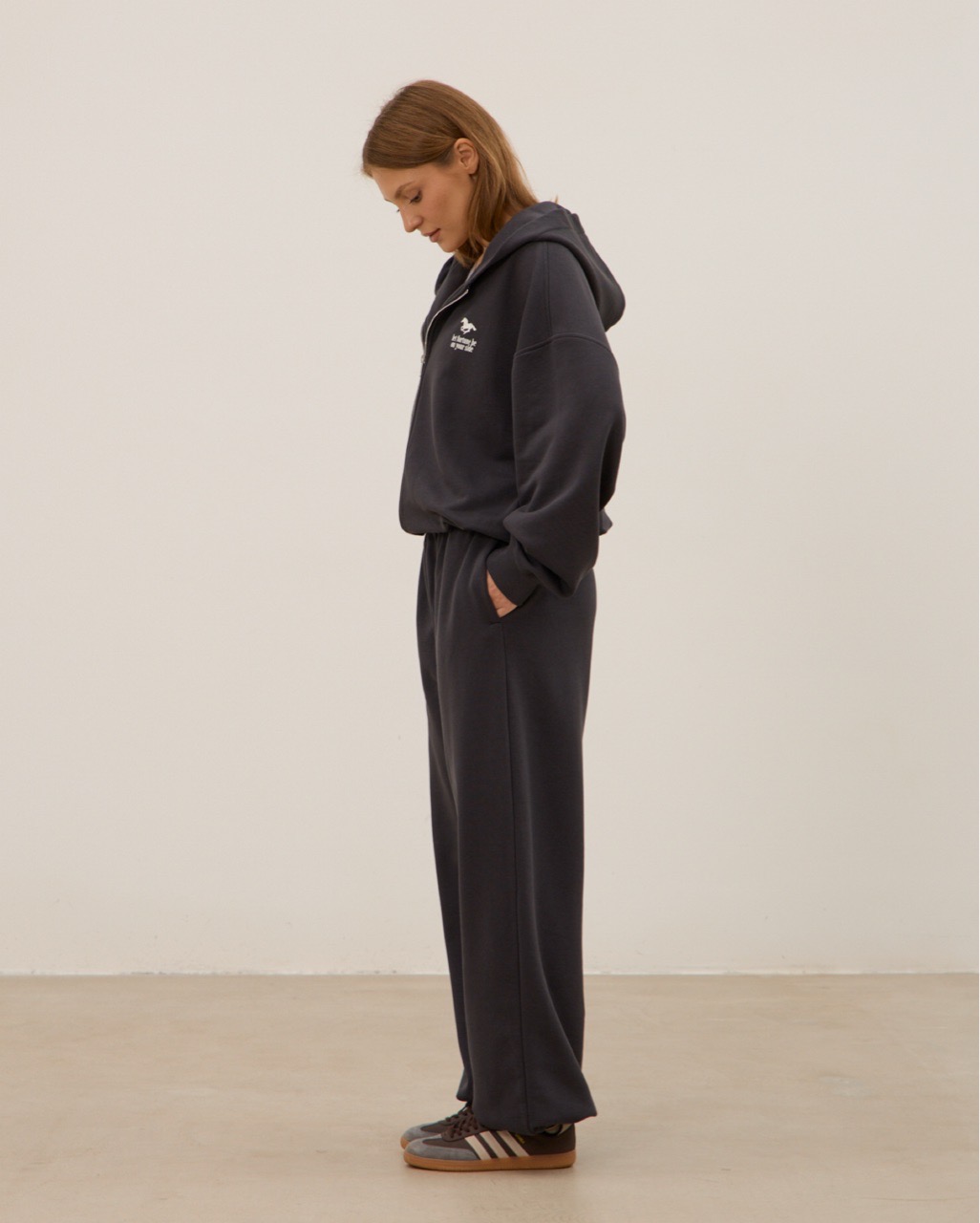 Худи на молнии 04, графит